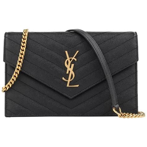 monogram envelope chain wallet ysl|ysl wallet on chain small.